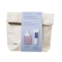 KORRES Daily Routine for Super Radiant Skin - Άγριο Τριαντάφυλλο Διφασικό Serum 30 mL & Ελληνικό Γιαούρτι Αφρώδης Κρέμα Καθαρισμού 20 mL
